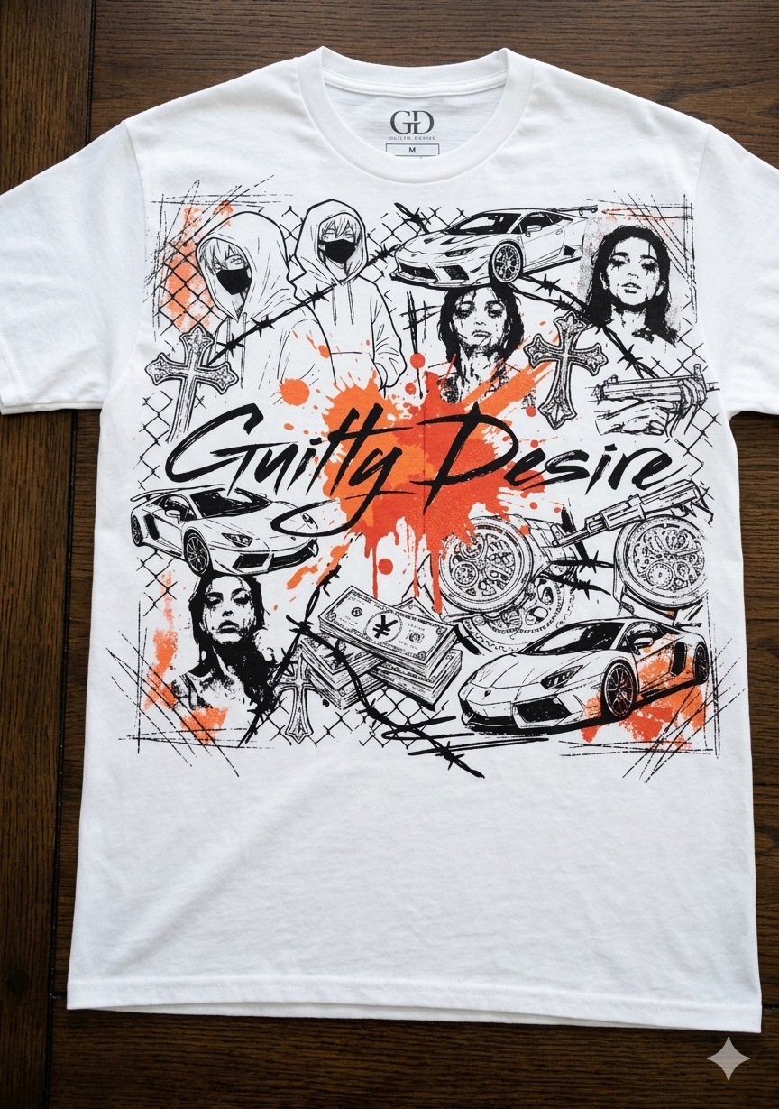 Urban Graphic Shirt & Shorts Set - Guilty Desire Shop