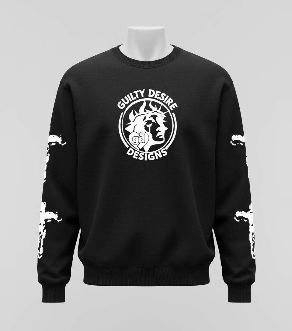 Logo Sweatshirt — Black - Guilty Desire Shop