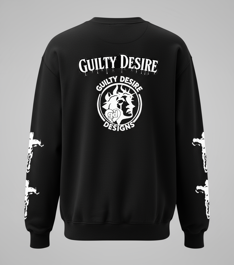 Black long sleeve sweatshirt