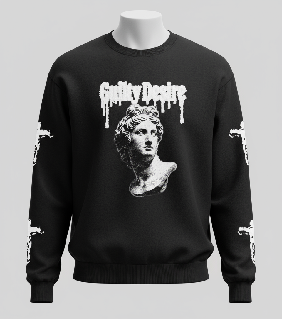 Black long sleeve sweatshirt