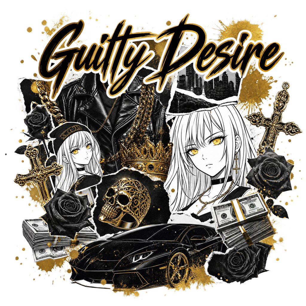 Full Graphic Crop Top — Black - Guilty Desire Shop