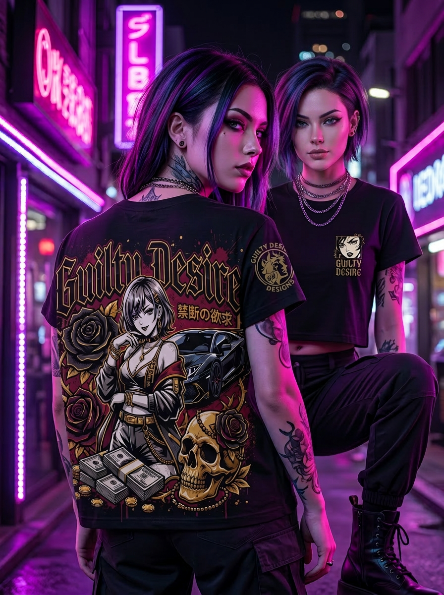Dark Elegance Crop Top — Black - Guilty Desire Shop