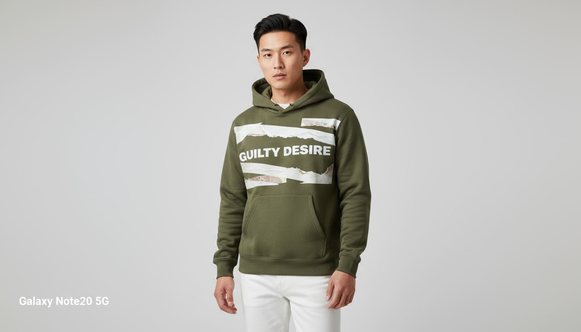 Tape Design Hoodie — Olive - Guilty Desire Shop