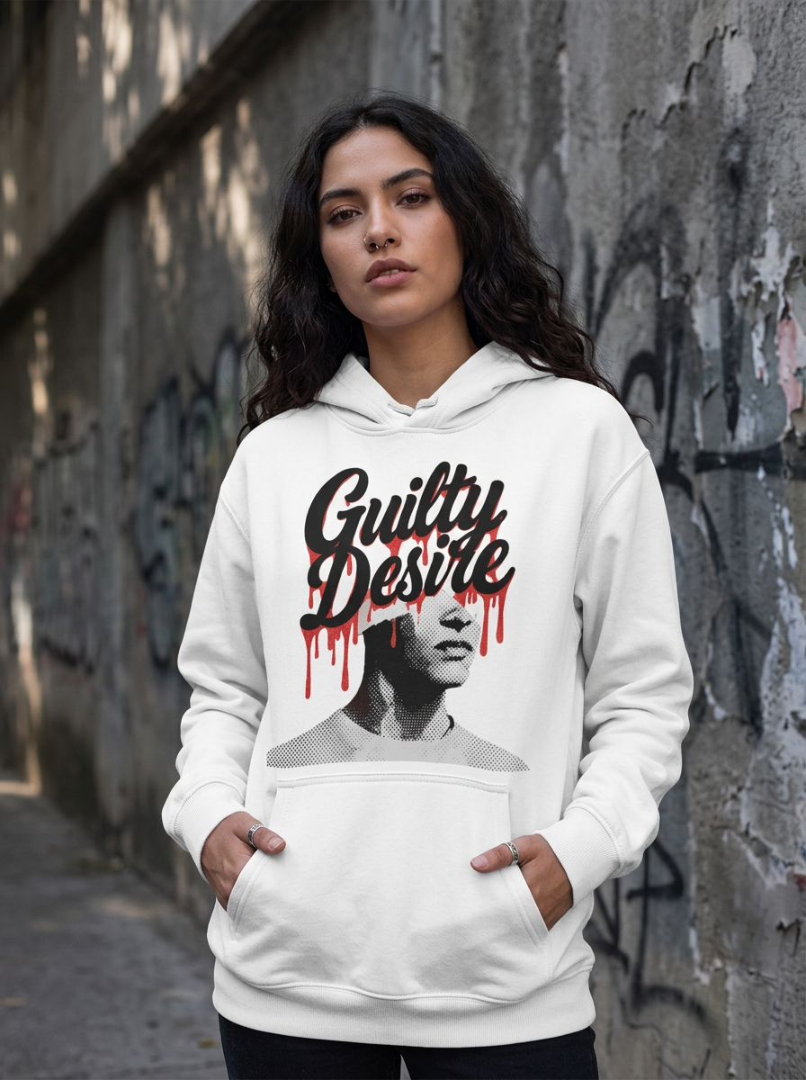 Signature Hoodie — White - Guilty Desire Shop