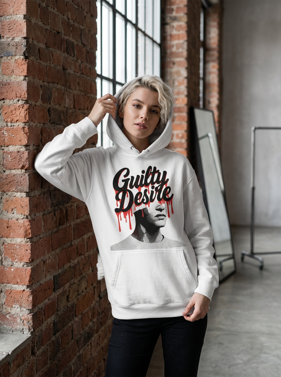 Signature Hoodie — White - Guilty Desire Shop