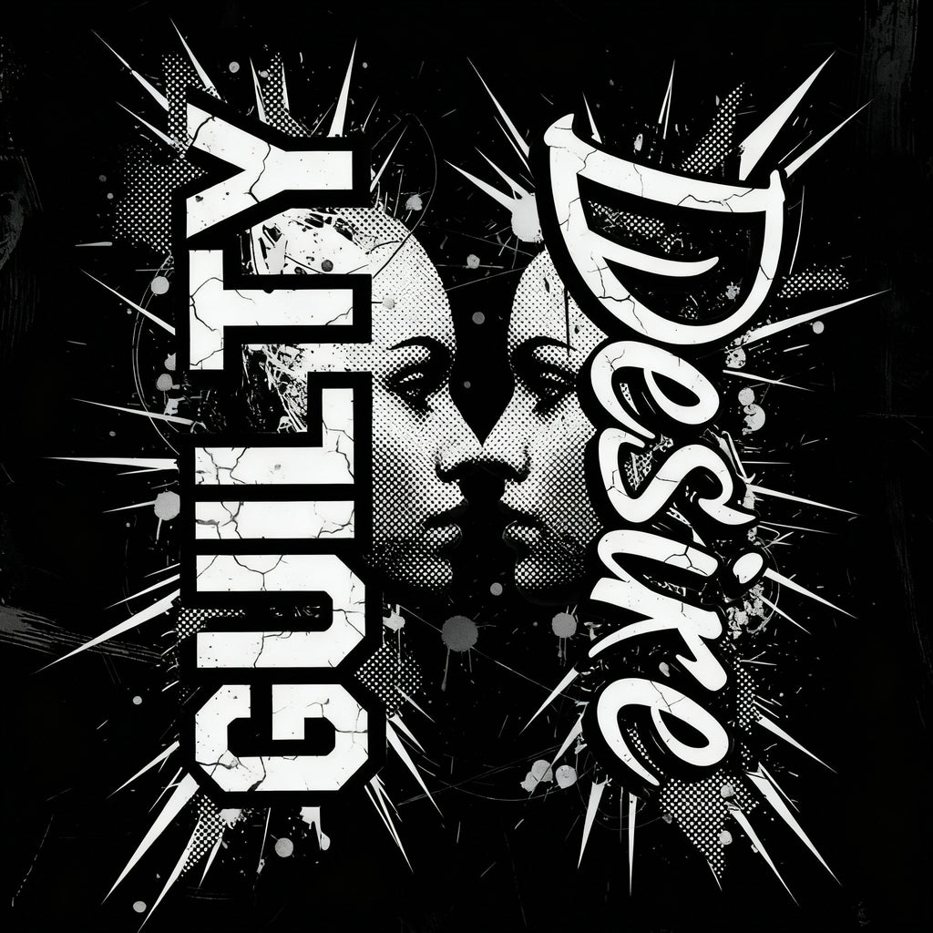Graphic Long Sleeve Shirt — Black - Guilty Desire Shop