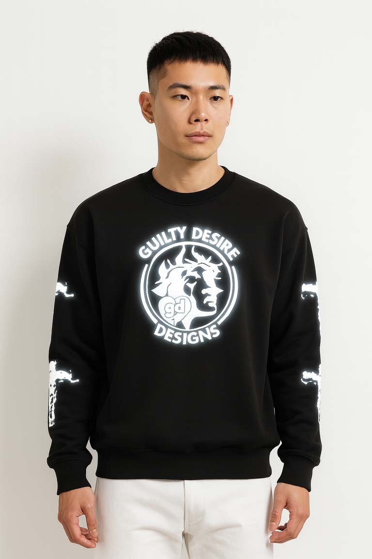 Logo Sweatshirt — Black - Guilty Desire Shop