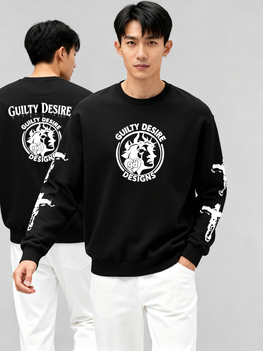 Logo Sweatshirt — Black - Guilty Desire Shop