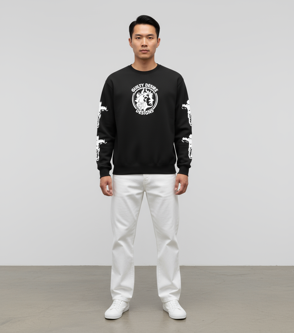 Logo Sweatshirt — Black - Guilty Desire Shop