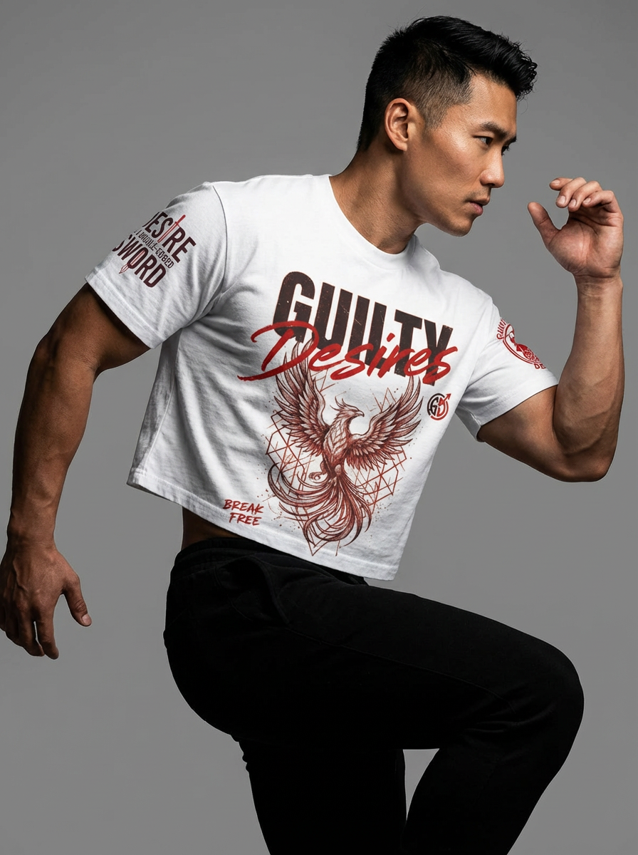 Logo Crop Top — White - Guilty Desire Shop