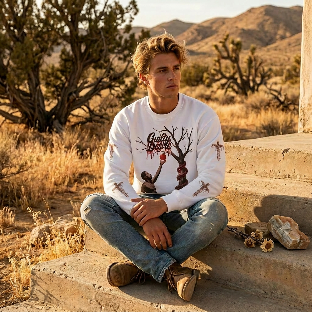 Classic Sweatshirt — White - Guilty Desire Shop