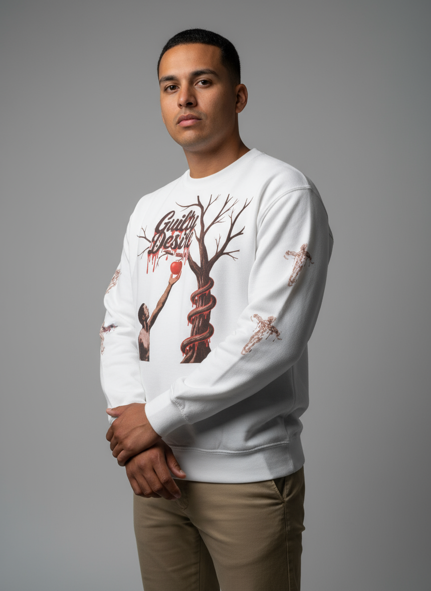 Classic Sweatshirt — White - Guilty Desire Shop