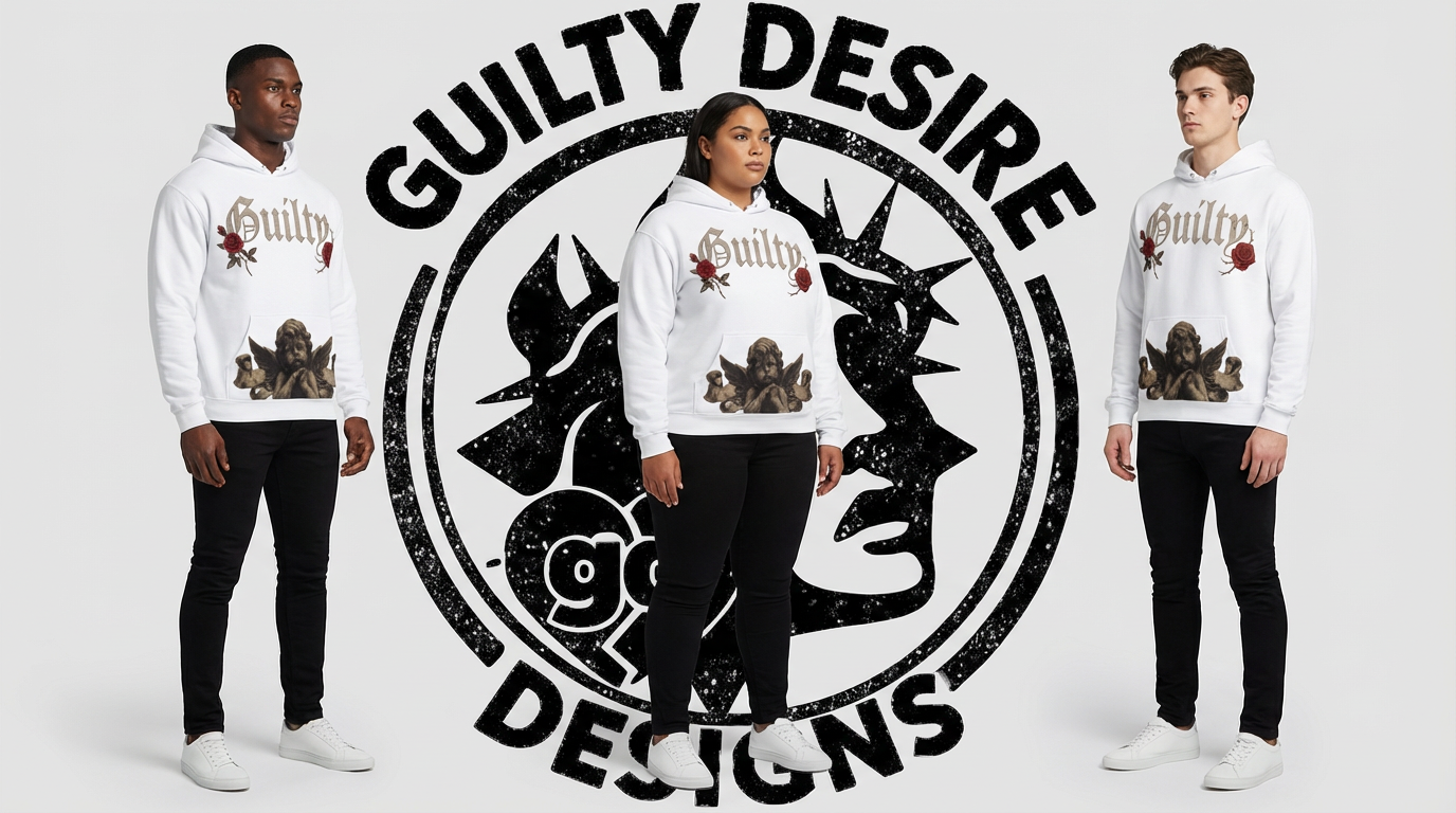 Rose Angel Hoodie — White - Guilty Desire Shop