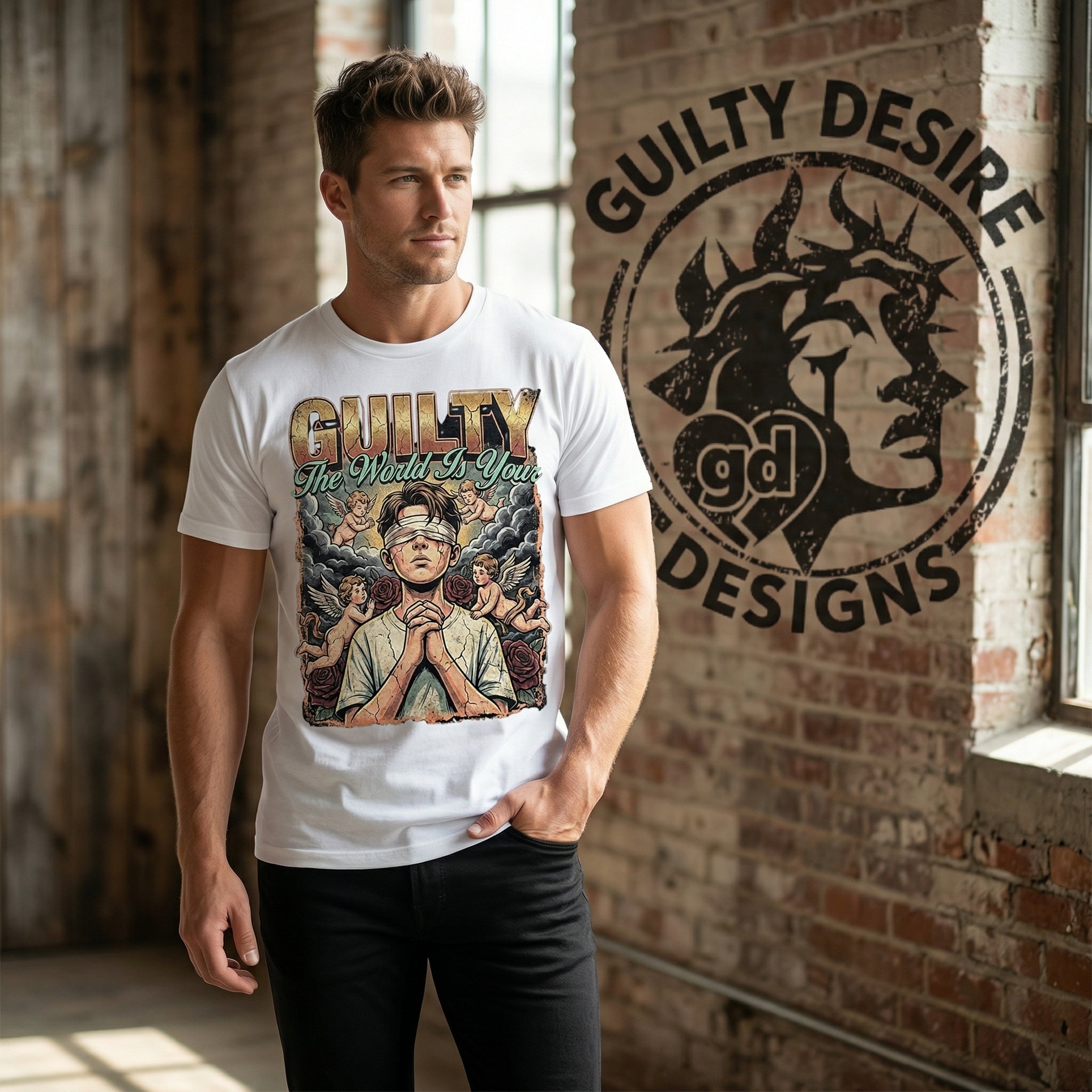 Graphic Tee — White - Guilty Desire Shop