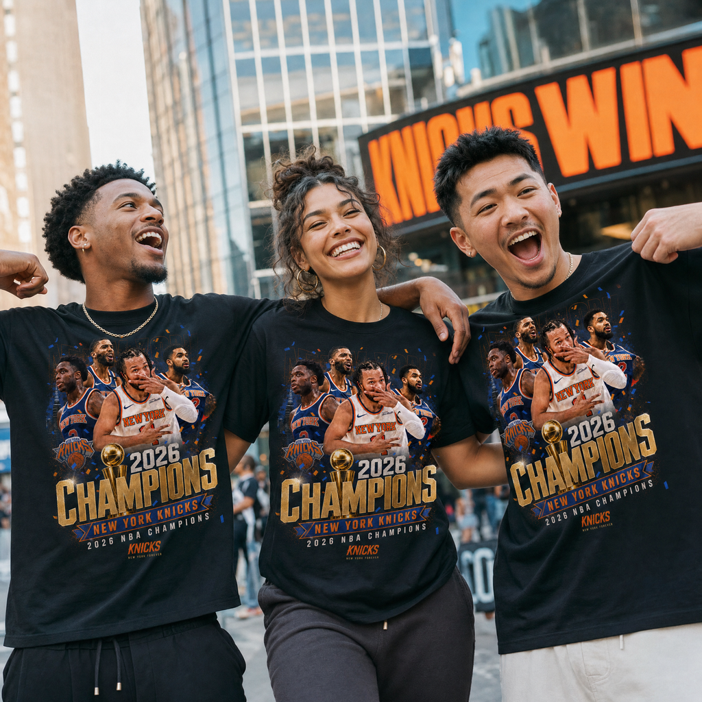 New York Knicks 2026 championship black shirt