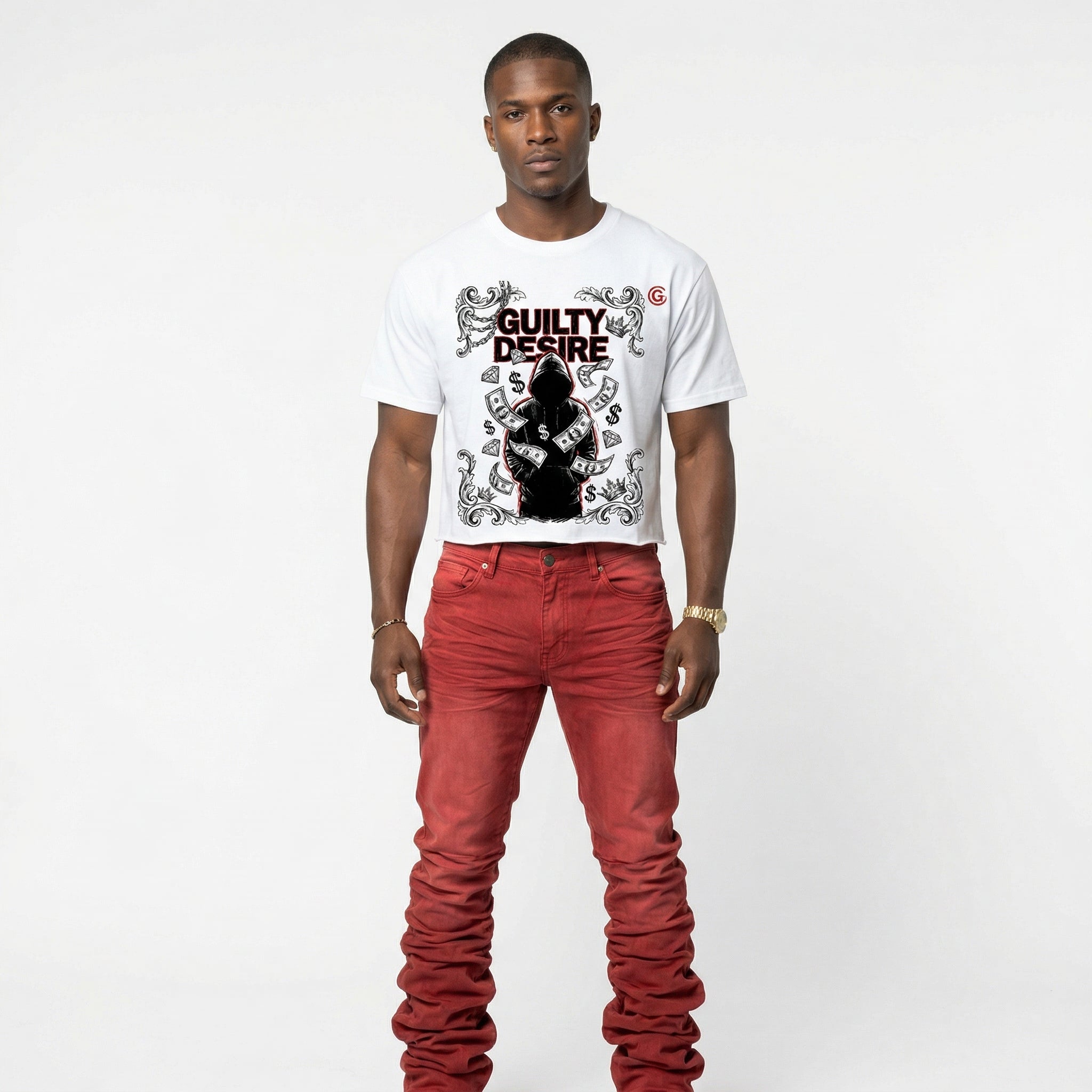 Money Graphic Tee — White - Guilty Desire Shop