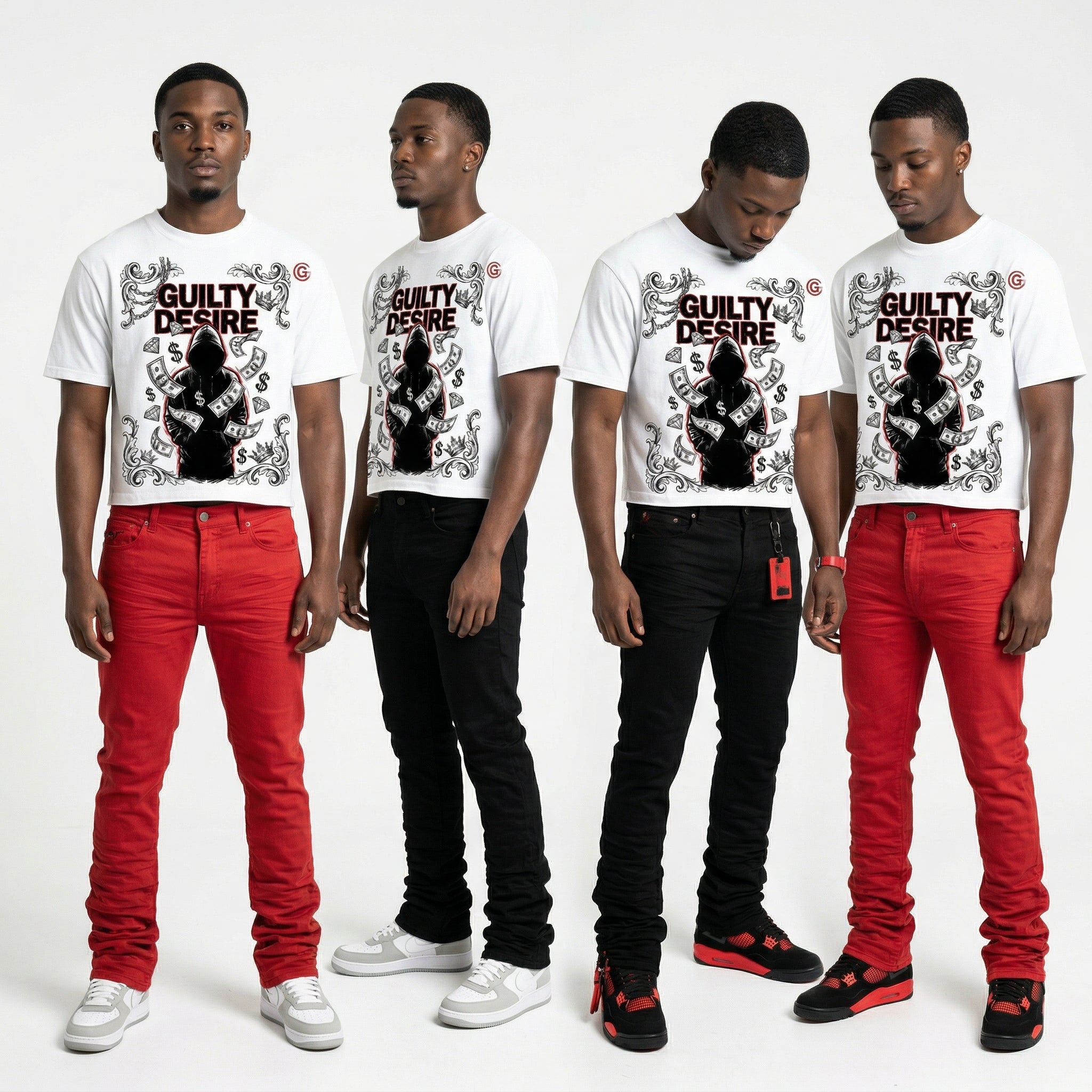 Money Graphic Tee — White - Guilty Desire Shop