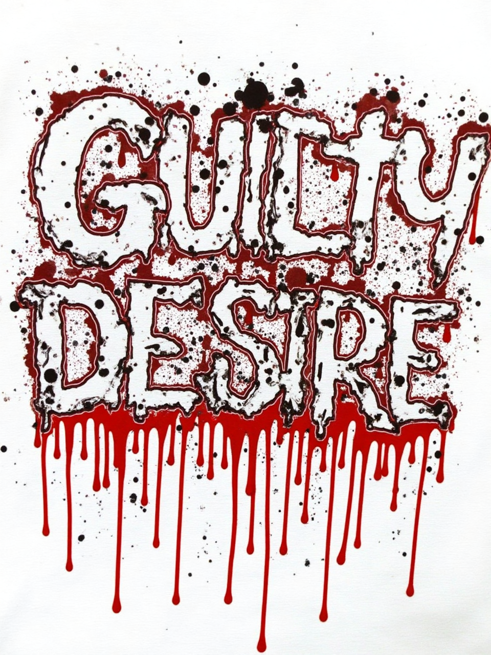 Drip Graphic Tee — Red & White - Guilty Desire Shop